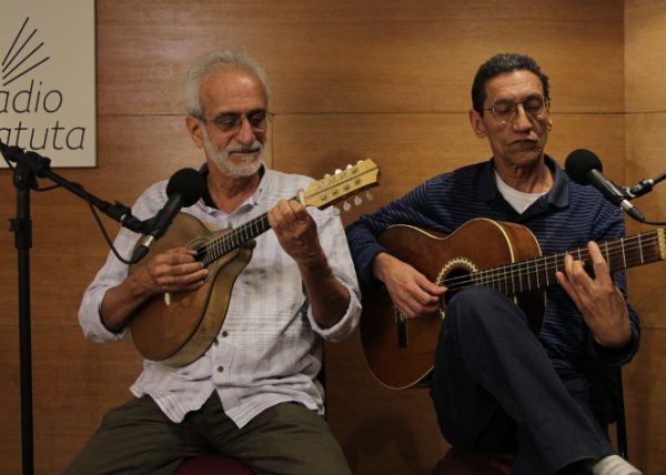 Afonso Machado e Luiz Moura no Estúdio Batuta